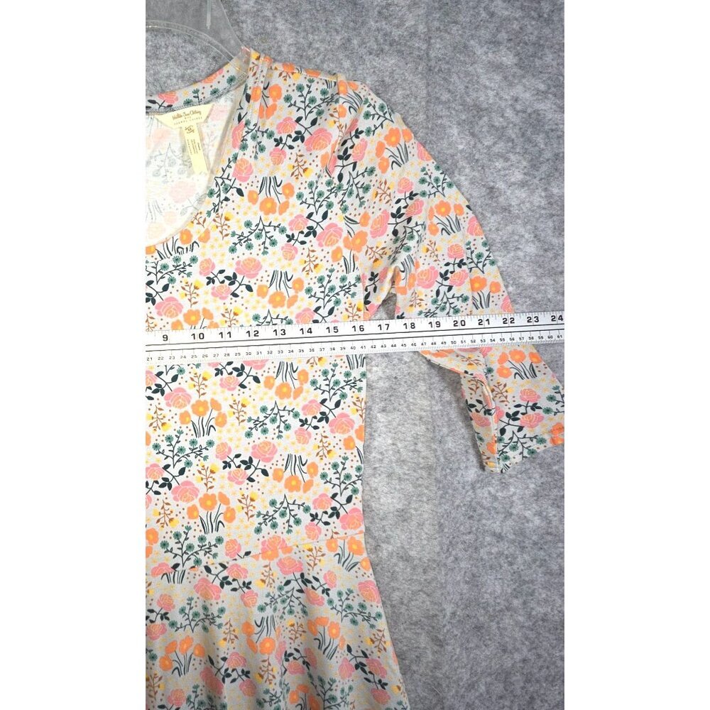 MATILDA JANE Down On The Farm Dress M Joanna Gaines Floral Knit Women's - Picture 4 of 7